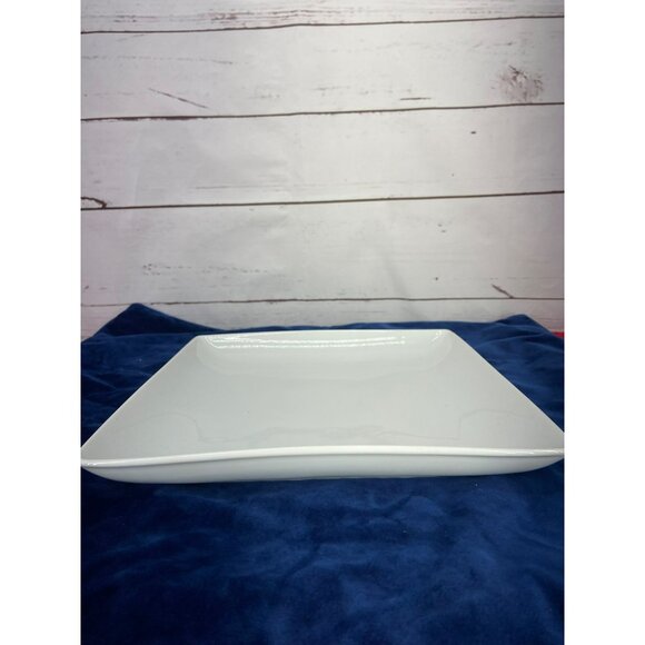 Thresholds‎ Single White Square Serving Dish Plate - Picture 2 of 7